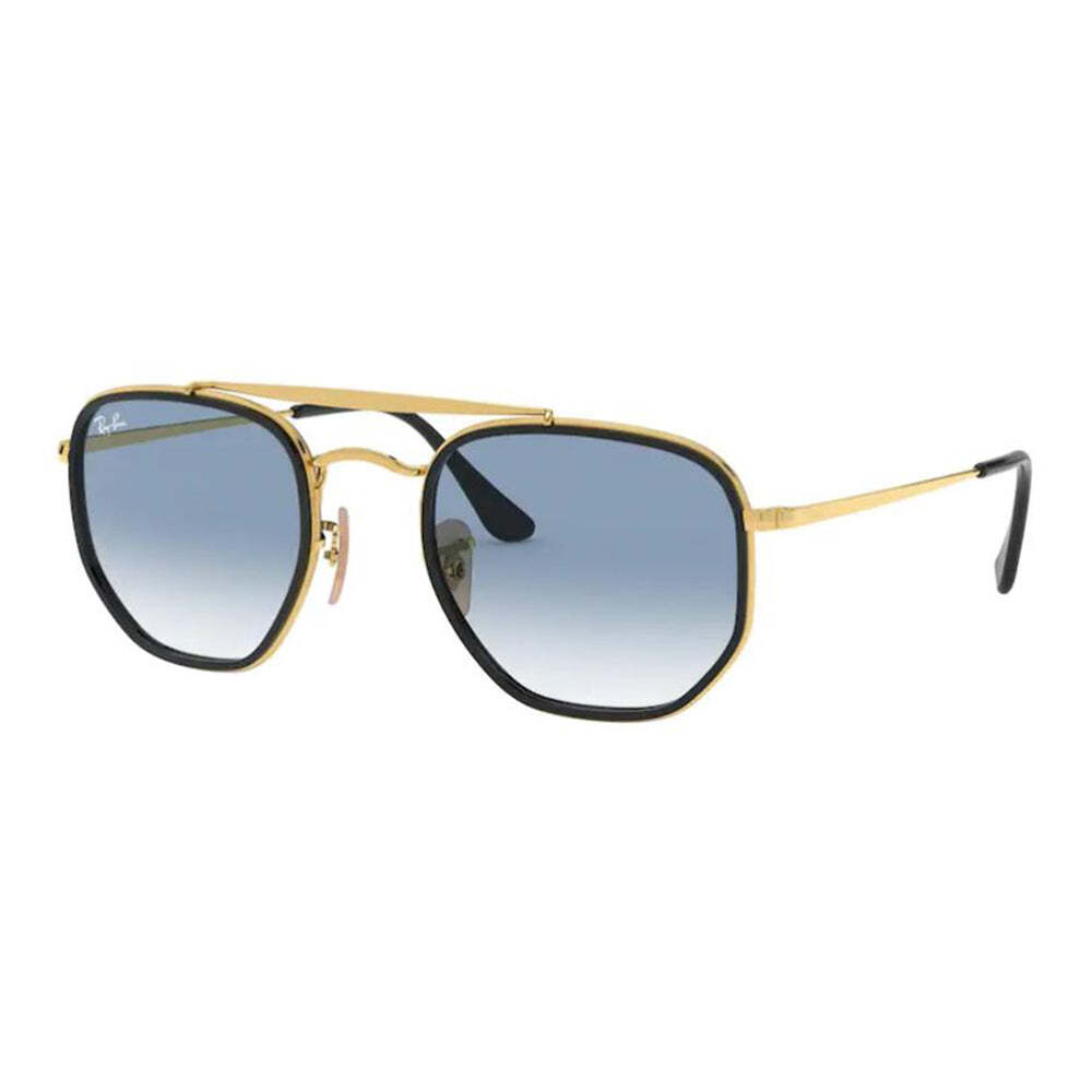 Sunglasses Ray Ban 3648-M The Marshall II 9167/3F 52 23 145 Gold Black Blue grad