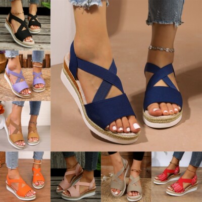 Damen Sandalen Bequeme Hausschuhe Orthopädische Peep Toe Offener Schuhe Sommer