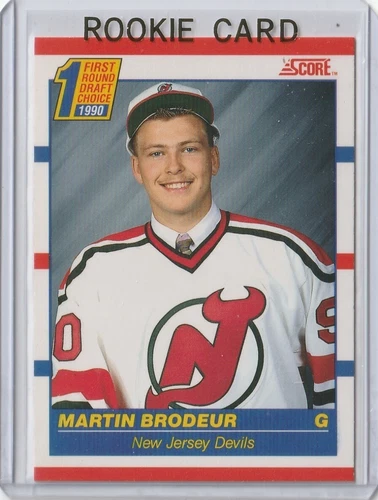 1990-91 Score Martin Brodeur Rookie Card RC #439 (Canadian) Mint