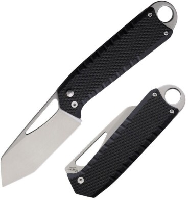 KETM034 KT-Ventr Ketuo Ventr Button Lock Black 14c28N Steel Black G10 Handle Cli