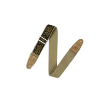 Levy's MH8P-010 2" Vegan Hemp Guitar Strap Rosa Motif - Yellow, Orange, Black