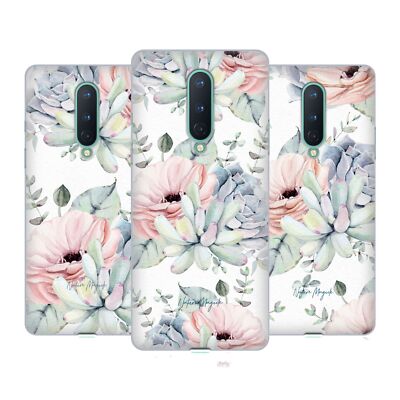 NATURE MAGICK PRETTY SUCCULENTS ROSE FLOWERS GEL CASE FOR GOOGLE ONEPLUS PHONES