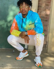 Palm Angels Tie Dye Hoodie Multi Color l Size Medium l NWOT l COA provided