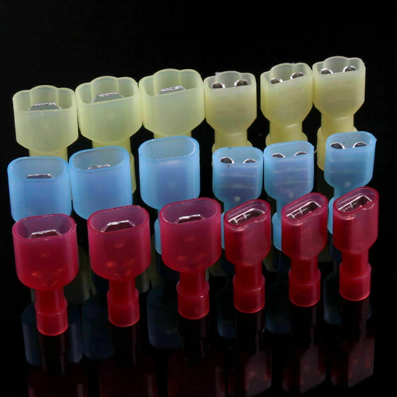 240pc Nylon Fully Insulated Electrical Crimp Wire Connectors Terminals Spade Kit — 第 3/4 张图片