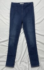 Free People Denim Pants Women's Sz. W27 Pull On Cotton Blend Jegging 10.5" Rise