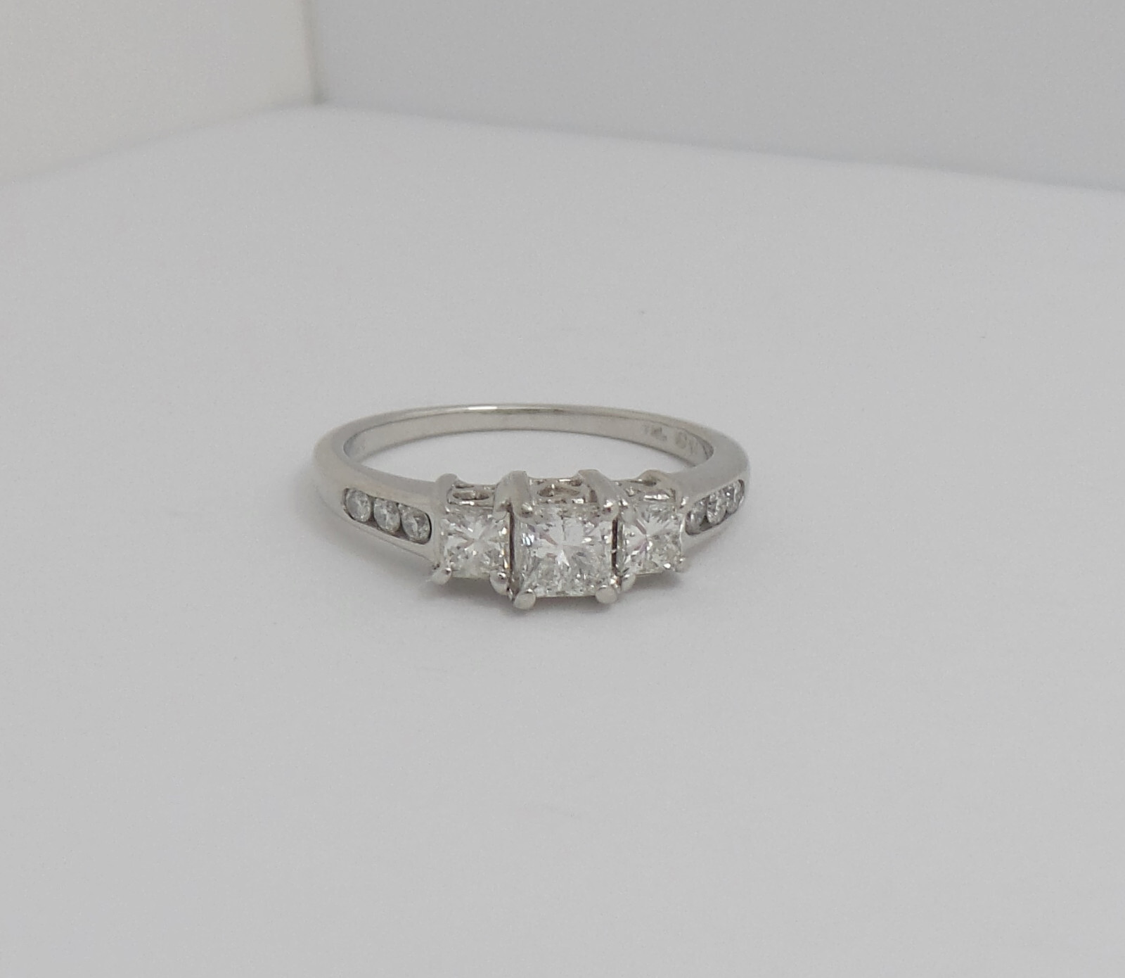 1CT Natural Diamond Anniversary Engagement Wedding Bridal Ring 14K White Gold