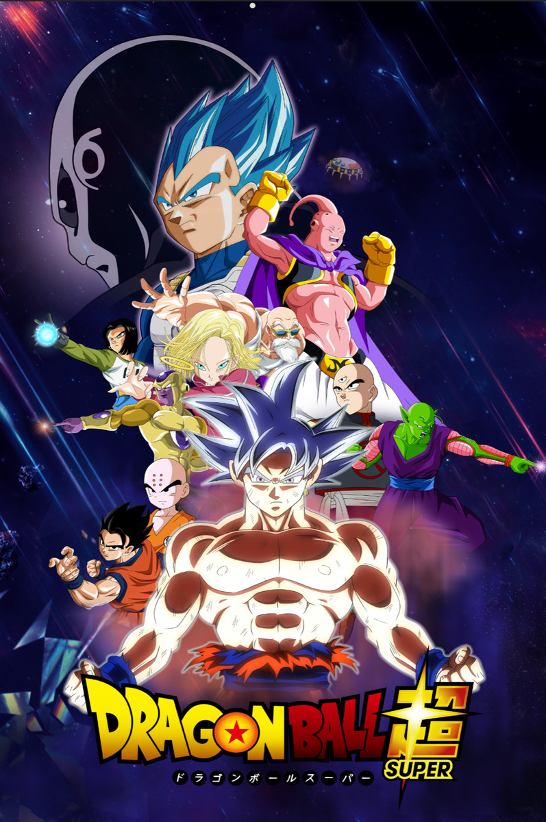 Dragon Ball Super All of universe 7 Team 12in x 18in Poster Free