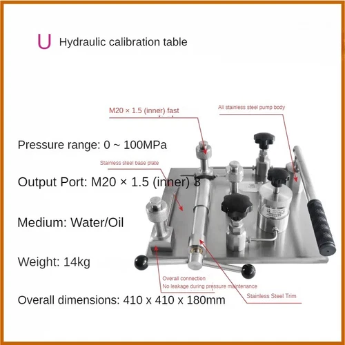 Portable Gas Pressure Pump Handheld Gas Pressure Source Calibration Station - Picture 25 of 27