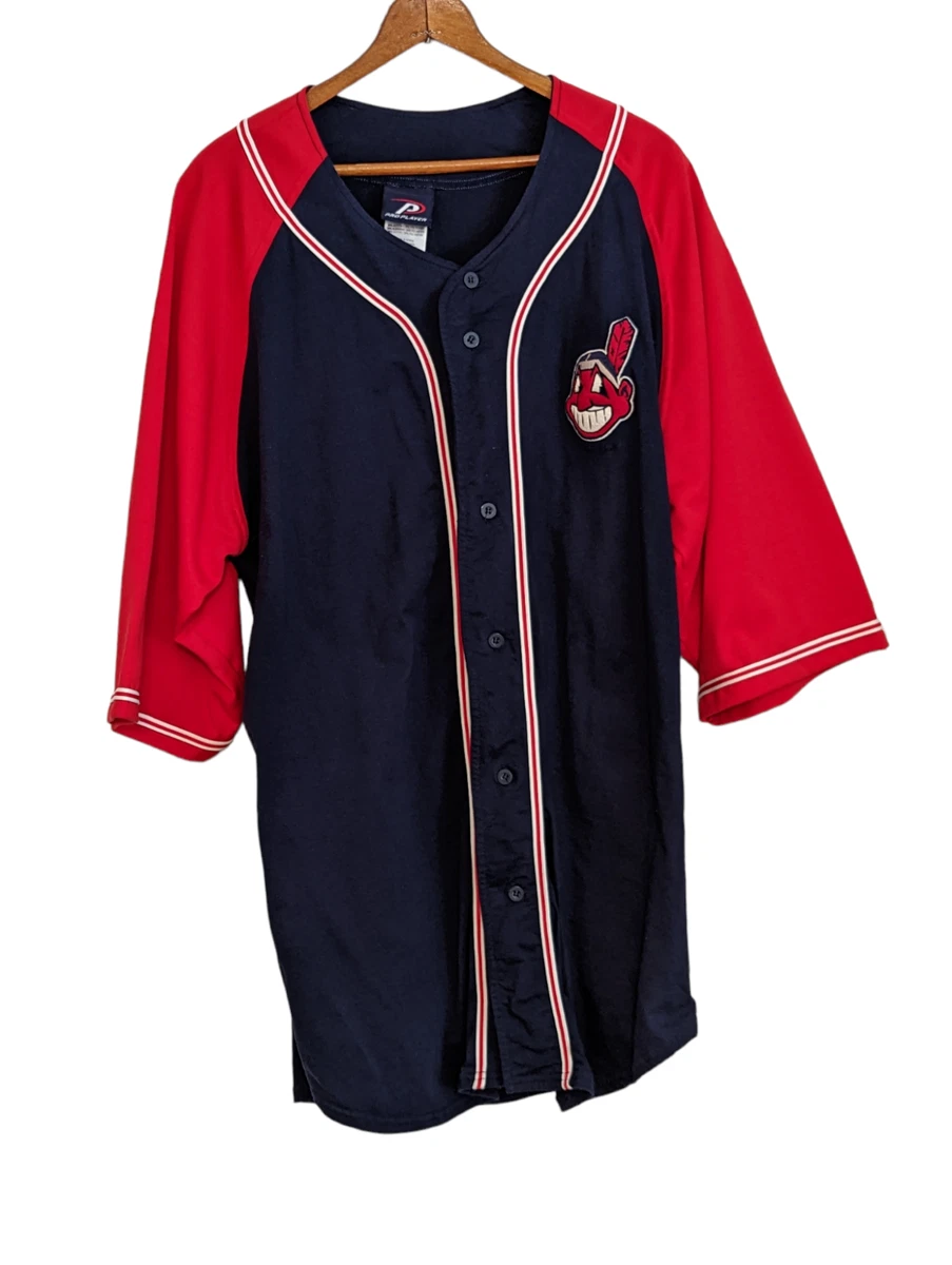 blue cleveland indians jersey