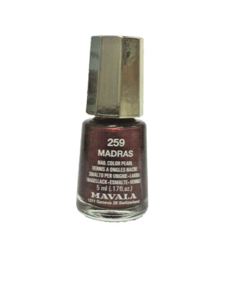 MAVALA 5 ml Mini Nagellack Pearl MADRAS Elegantes Rot Nail Color Lack 259