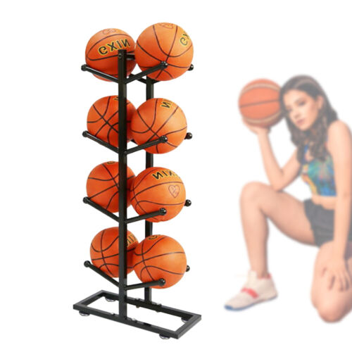 Basketball Organizer Iron Ball Storage Rack Sports Storage Stand For Indoor