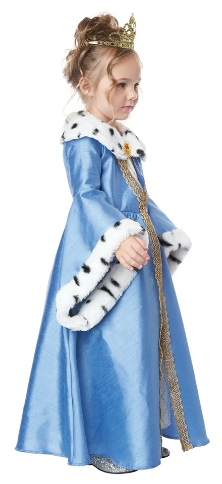Disfraz de princesa realeza pequeña reina para niñas pequeñas Foto 3 de 4