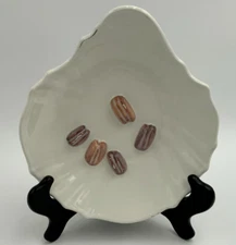 Vintage N. S. Gustin Pecan Nut Dish California Pottery Made in USA