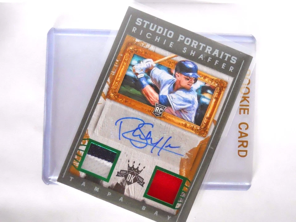 Panini Diamond Kings Richie Shaffer 2016 automático/doble triple color reliquia RC #'d/5  Foto 3 de 4