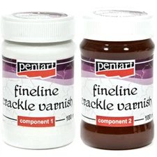 Pentart Crackle Medium FINELINE for small cracks Two-Components 2x100ml Set