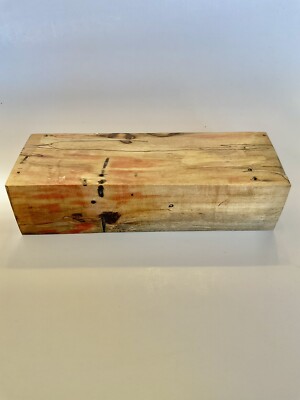 stabilized spalted flame box elder knife handle block 