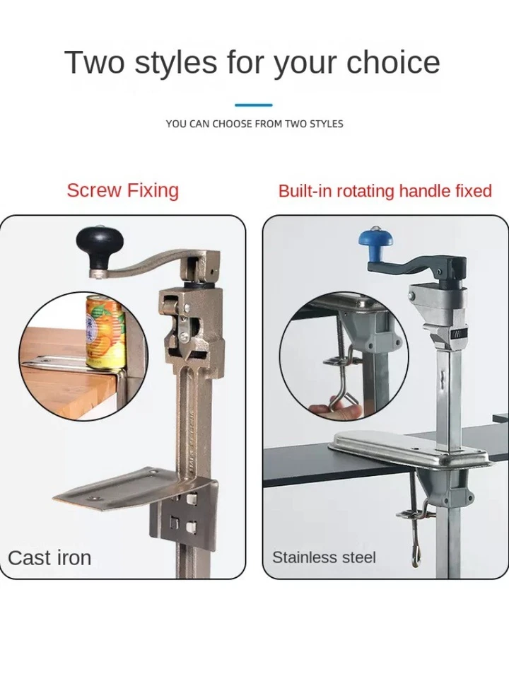 Heavy Duty Commercial Steel Restaurant Food Big Can Opener Manual Table Mounted - Image 4 of 4
