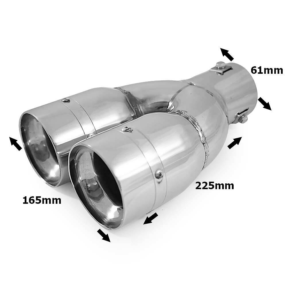 Twin Exhaust Tip Pipe Tail Muffler Chrome for BMW X5 F15 E70 X3 X1 E84