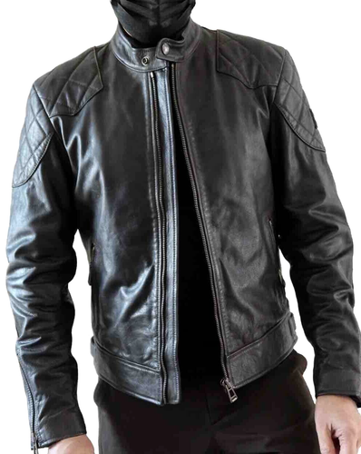 Belstaff BNWT Outlaw 2.0 encerado a mano piel de becerro-NEGRO EU48/US38/M (M) - Imagen 2 de 7