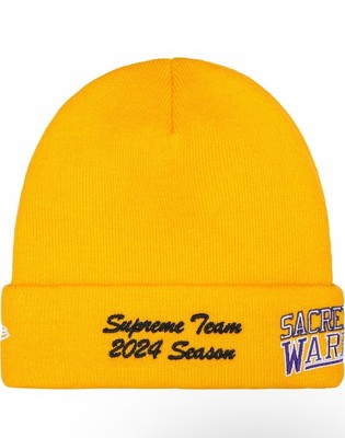148　Supreme New Era Salvation BeanieGold Supreme | New Era | Salvation Beanie | Gold | SS24 | SOLDOUT