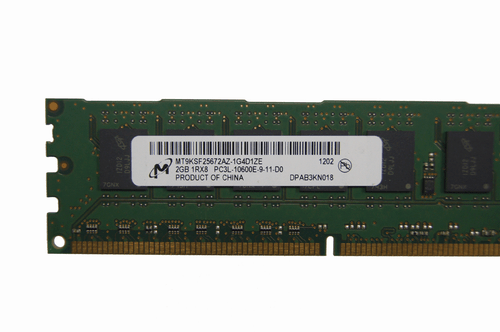 Micron 2GB Memory Ram PC3L 1RX8 10600E-9-11-D0 MT9KSF25672AZ-1G4D1ZE Used DDR3 - Picture 2 of 3