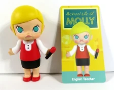 Pop Mart Kennyswork School Life Of Molly Mini Figure English Teacher