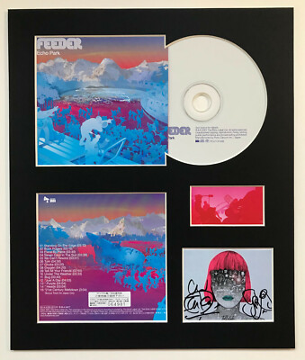 FEEDER - Signed Autographed - ECHO PARK - Album Display