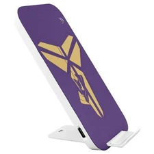 Kobe Mamba Phone Charger, Wireless Device with Purple and Gold Logo and His Shoe