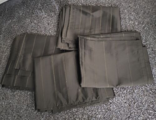 4 Chris Madden Rod Pocket Curtain Panels 55"x84" NEW Old Stock Chocolate Brown