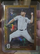 2025 Topps Update Series - Bailey Horn #US162 Gold Crackle Foil /50 RC Tigers