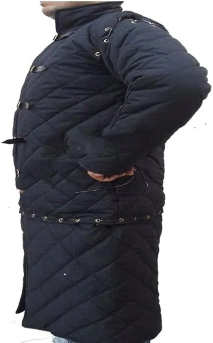 Gambeson Costume Dress Thick Padded Jacket Quilted Cotton SCA LARP - Image 3 of 4