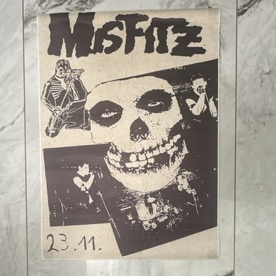 Misfits Skull Logo Artwork Poster Print - Rock & Pop Music Industry