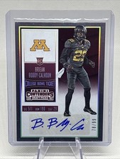 2016 Contenders College Bowl Ticket Briean Boddy-Calhoun #219 /99 Minnesota NM+