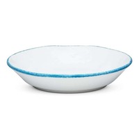Memento Moon Piatto Fondo Turchese, Handbemalt, Keramik Ø 21 Cm