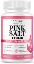 Pink Salt Weight Trick Capsules - New Pink Salt Trick for Weight Energy & Met...