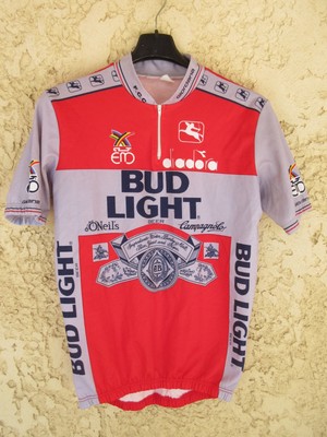 Radtrikot BUD LIGHT 1992 Vintage Cycling Shirt Jersey alte Sammlung L