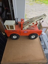 Vintage 1970s Mighty Tonka Wrecker Tow Truck AA Double Boom Truck