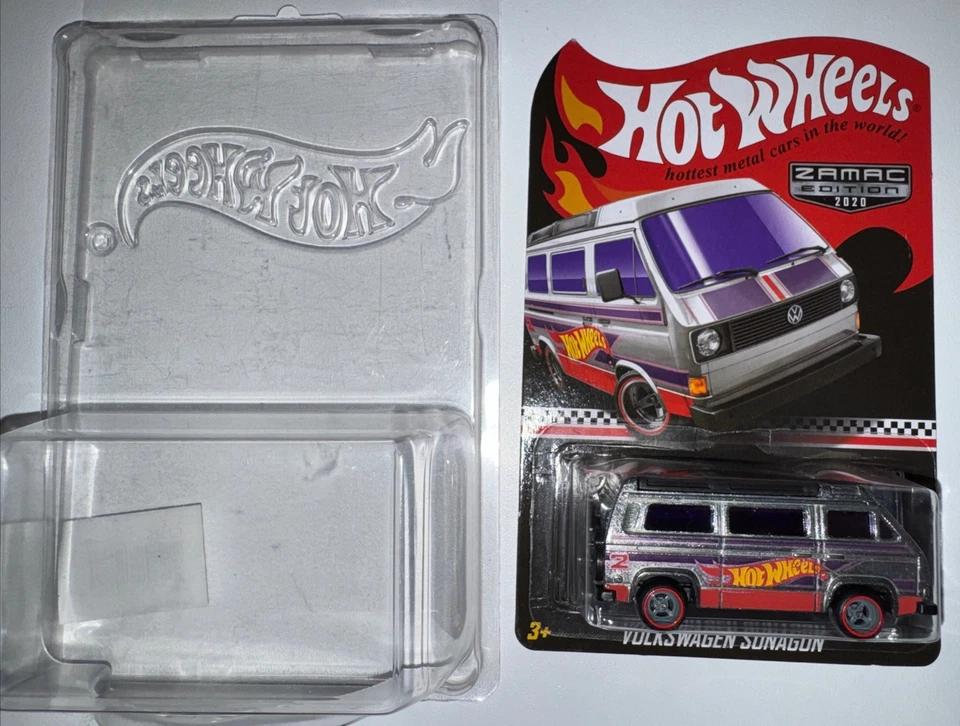 Volkswagen Sunagon 2020 edición Zamac Legends Tour Hot Wheels con estuche nuevo en paquete Foto 2 de 4