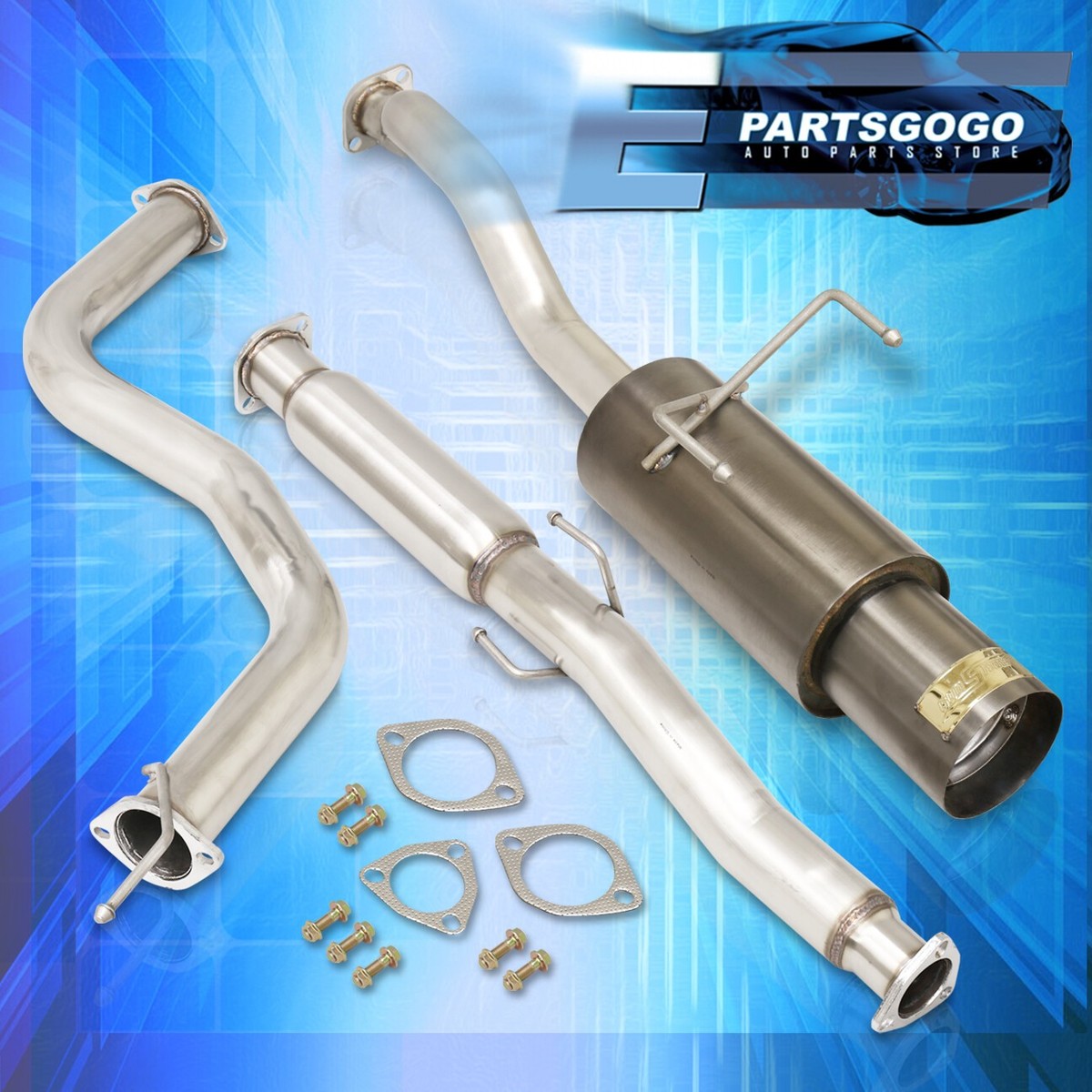 HST MUFFLER HONDA シビック用　EG4 新品 JDM Honda civic eg4-eg6 siR Vtec B16A Hatchback FGK Legalis