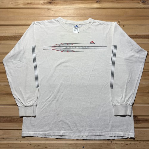 T-Shirt Manches Longues Vintage USA - Imprimé Écu Bleu Blanc Rouge, Coton, Three Penny Apparel