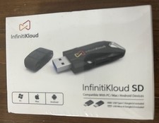InfinitiKloud SD Storage Solution USB Drive Black for PC/Mac/Android Devices
