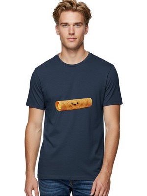 Smiling-Crepe-1 Mens Graphic Tee, 100% Cotton, Casual Summer Wear