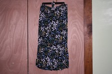 Loft Size M Elastic Waist Floral Skirt