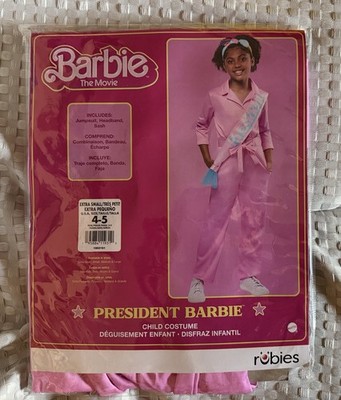 Rubies Barbie The Movie President Barbie Kids Costume Extra Small