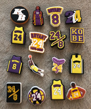 Lot Of 16 BRAND NEW Kobe LA Lakers Charms For Crocs