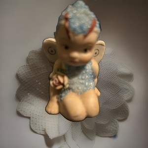 Sugar baby Porcelain 3" Pixie Fairy Figurine Made in Japan RARE VINTAGE