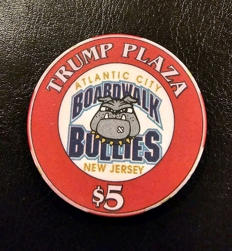 Trump Plaza (Boardwalk Bullies) Atlantic City $5 Casino Chip