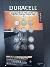Duracell 3v 2032 Lithium Coin Battery 11 Count EXP 10/35