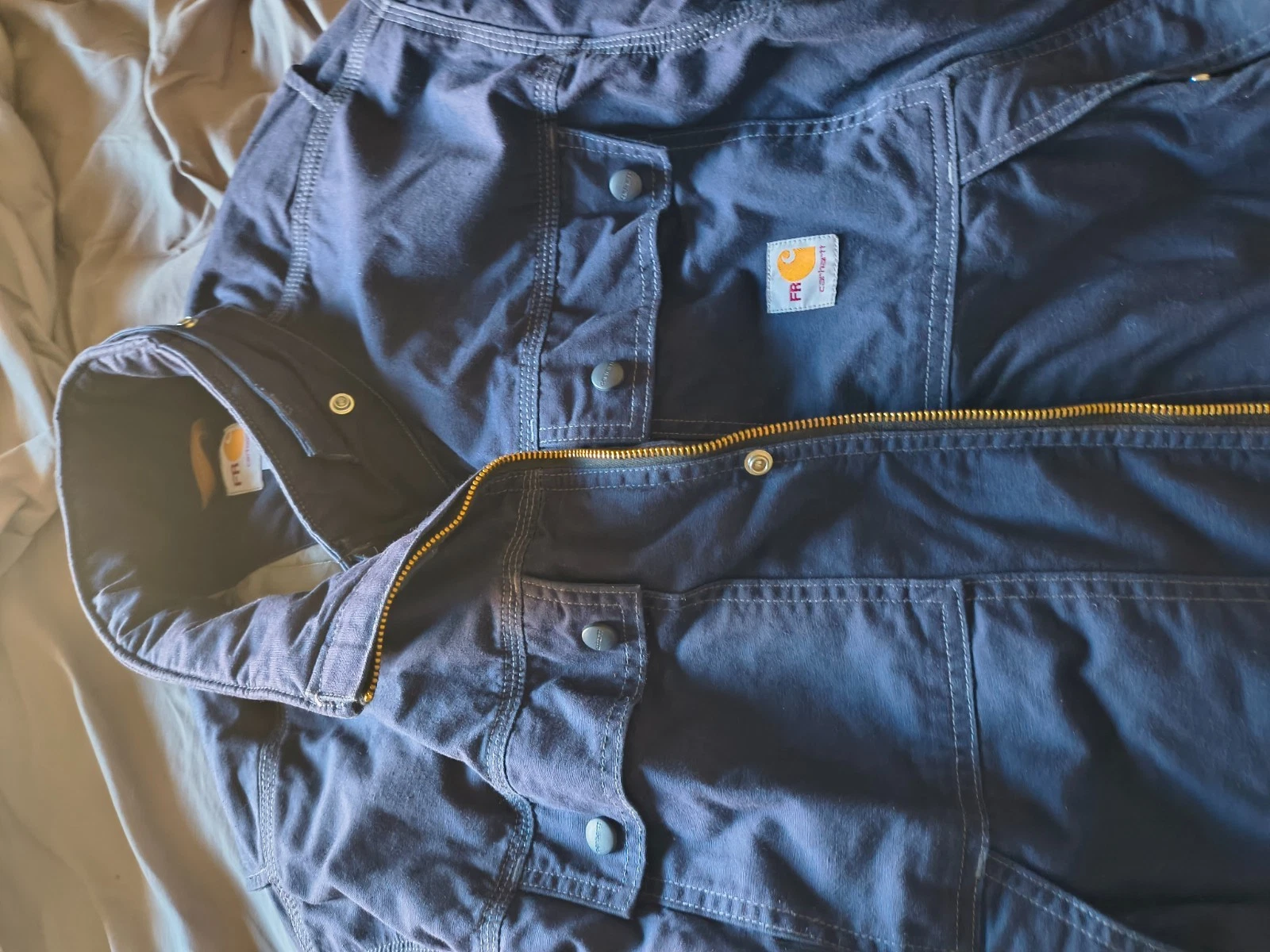 Carhartt FR Flame Resistant Coat Style 102182-410 Blue 2XL Regular NEW - product detail image 2