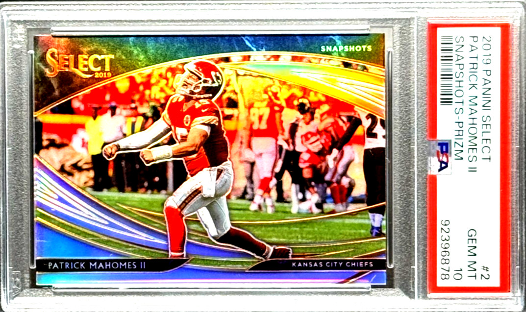 PATRICK MAHOMES II 2019 PANINI SELECT SNAPSHOTS PRIZM #2 GEM MINT PSA 10 view 15